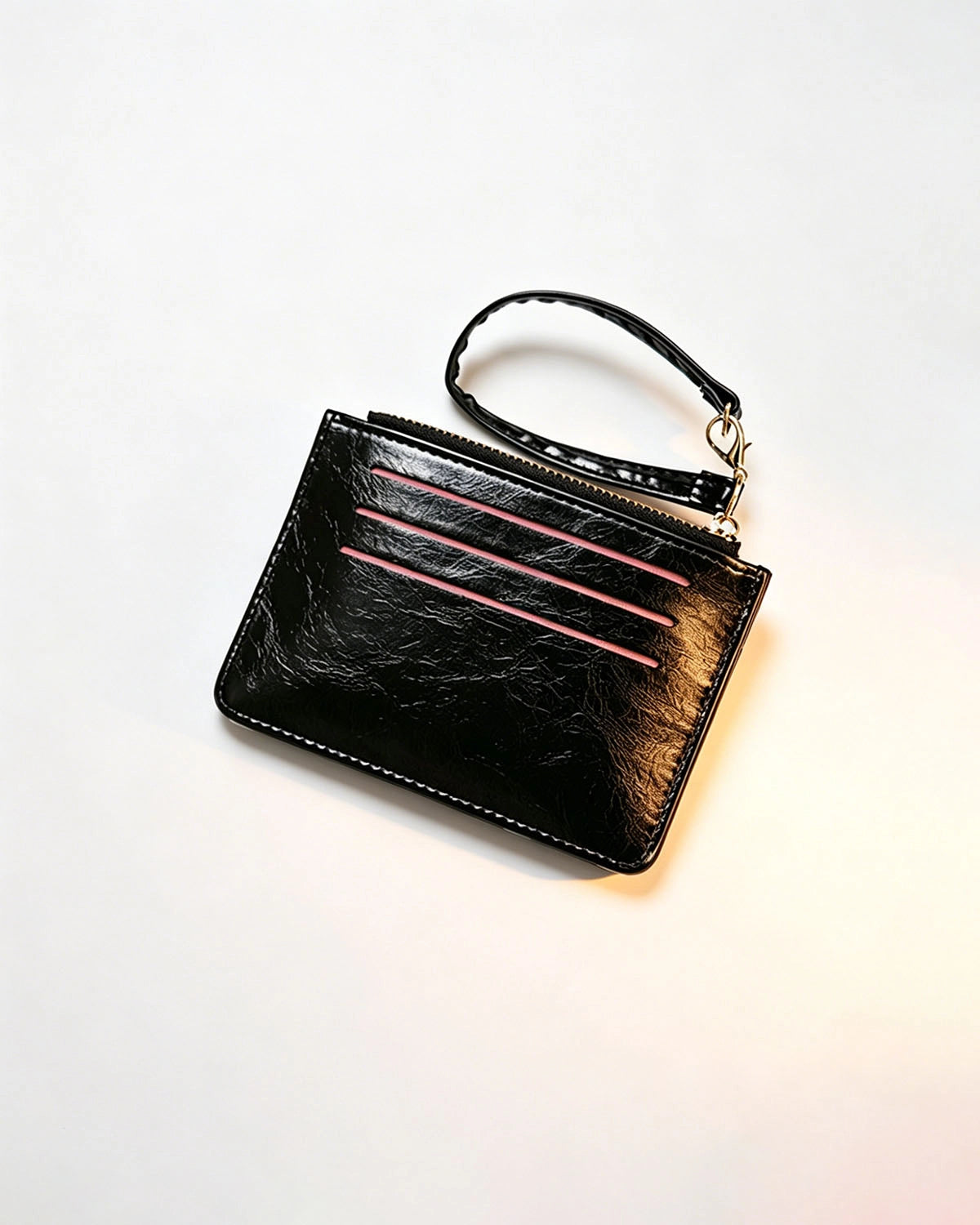 Black Fold Card Holder Daily Minimalist Wallet SP233