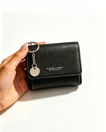 Black Fold Card Holder Daily Minimalist Wallet SP236
