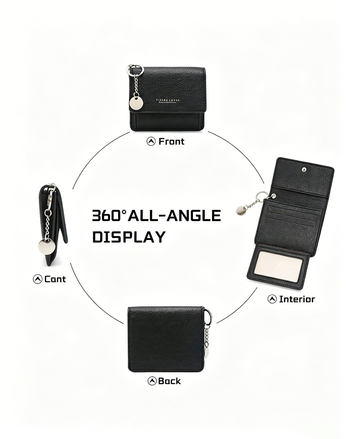 Wholesale Black Fold Card Holder Daily Minimalist Wallet SP236