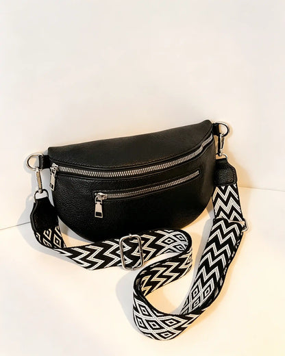 Wholesale Black Litchi Grain Fanny Pack SP139
