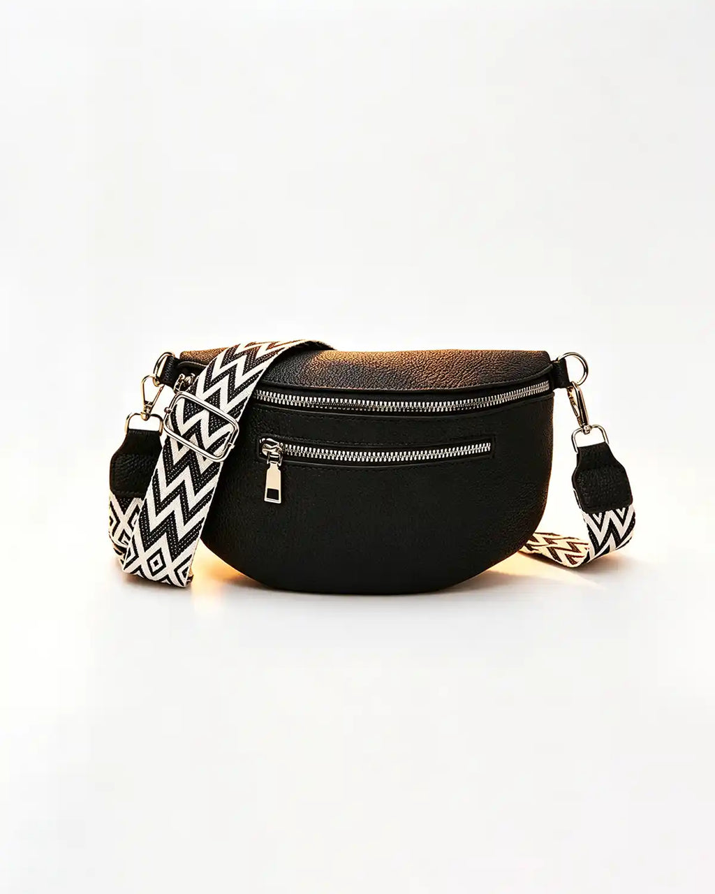 Wholesale Black Litchi Grain Fanny Pack SP139