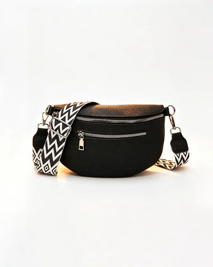 Wholesale Black Litchi Grain Fanny Pack SP139