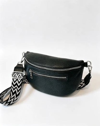 Wholesale Black Litchi Grain Fanny Pack SP139