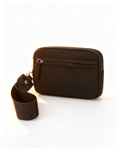 Black Multi-zip Waterproof Pouch Travel ID Wristlet Wallet SP160