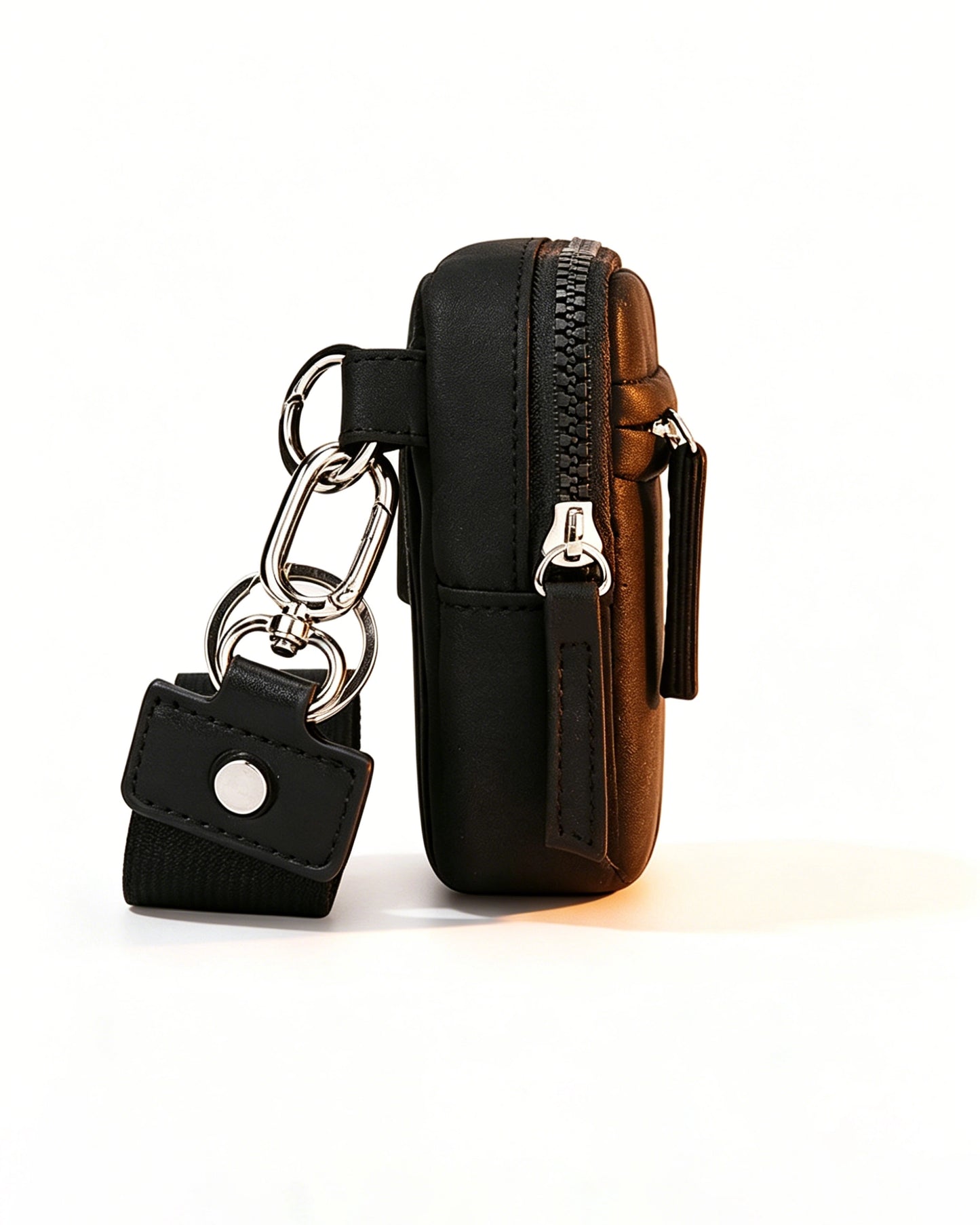 Black Multi-zip Waterproof Pouch Travel ID Wristlet Wallet SP160