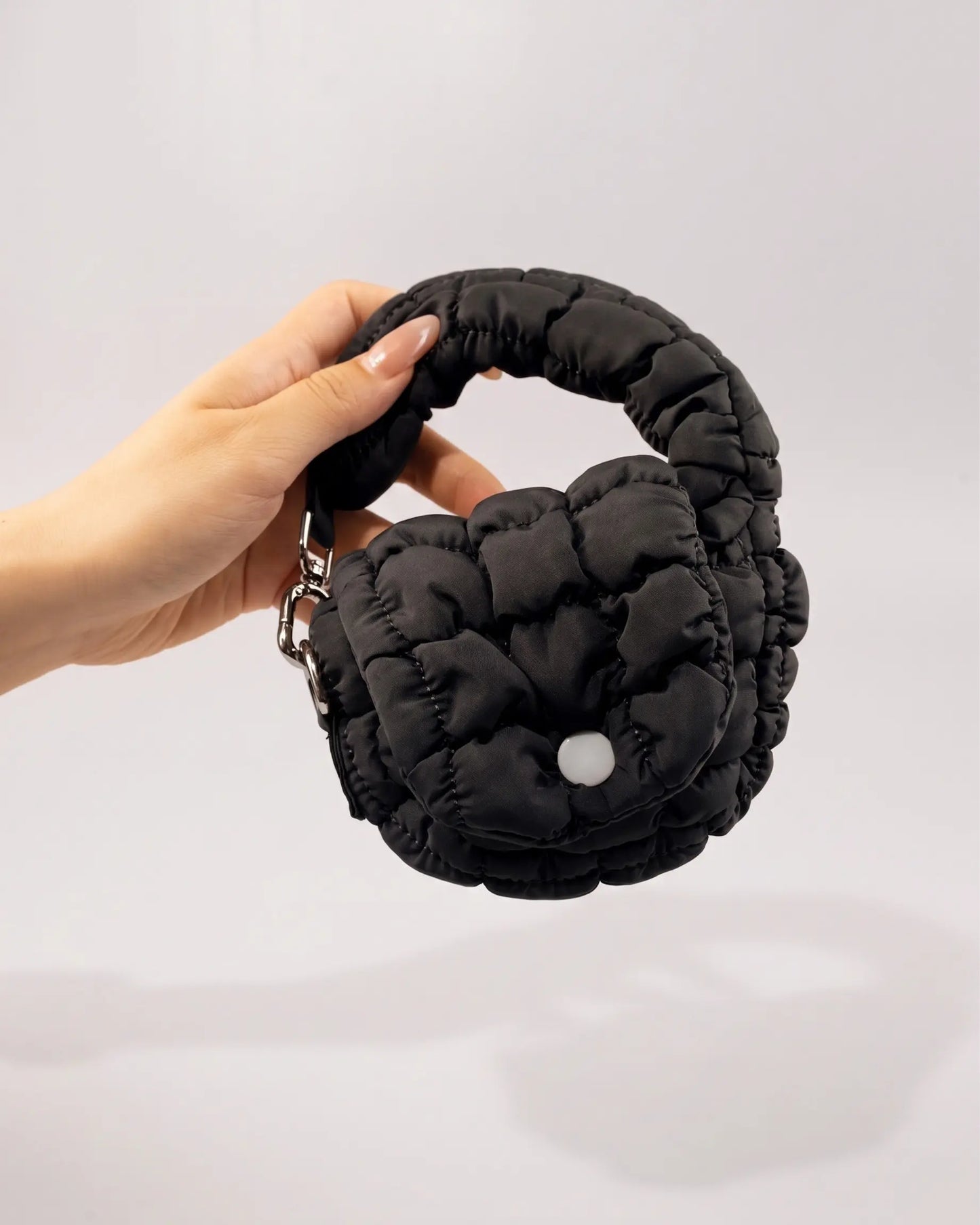 Black Puffer Mini Bag Daily Pouch SP250