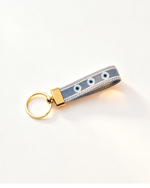 Wholesale Blue Evil Eye Wristlet Daily Keychain Charm SP192