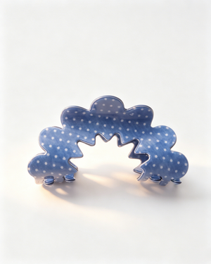 Wholesale Blue Polka Dot Hair Clip Daily Accessory SP220