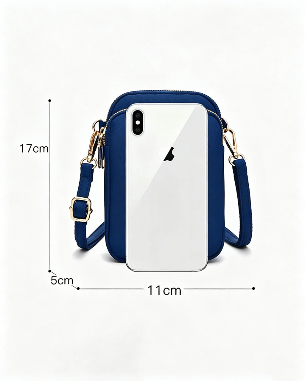 Wholesale Blue Waterproof Headphone Crossbody Daily Phone Pouch SP147