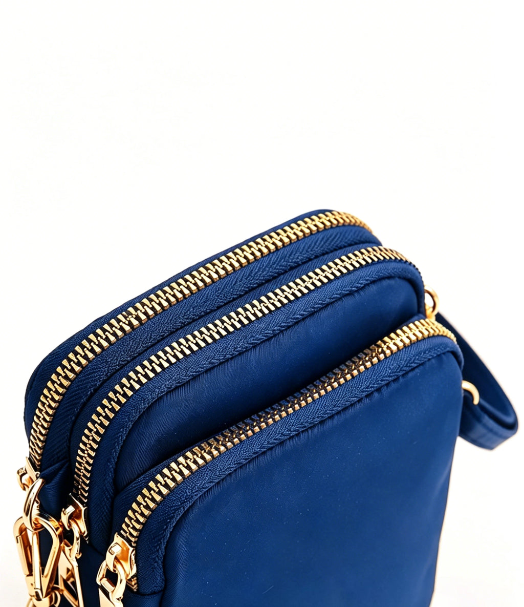 Wholesale Blue Waterproof Headphone Crossbody Daily Phone Pouch SP147