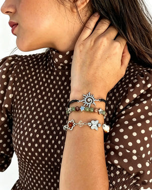 Wholesale Boho Green 3 Layered Bracelet SP116