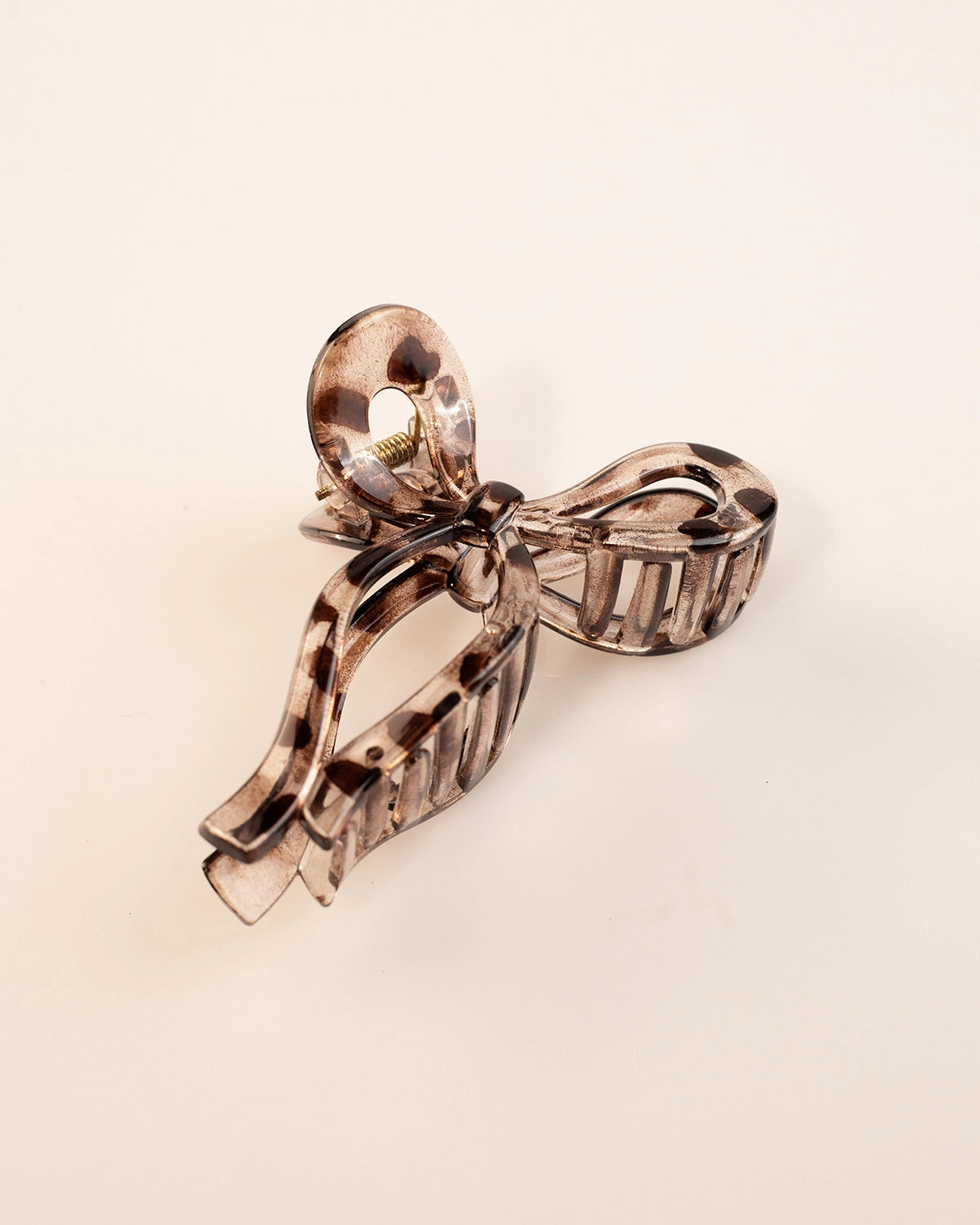 Brown Bow Hair Claw Daily Elegant Accessory SP221