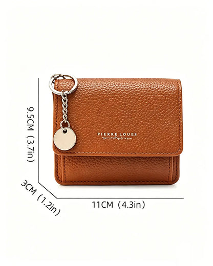 Brown Fold Card Holder Casual Pocket Wallet SP237