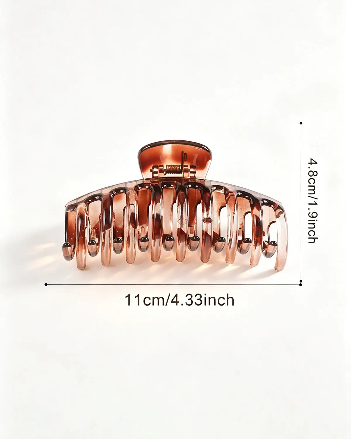 Brown Large Arch Hair Claw Casual Accessory SP223