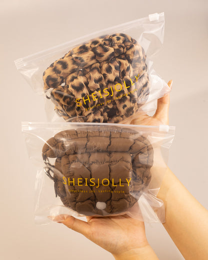 Wholesale Brown Puffer Mini Bag Daily Pouch SP242
