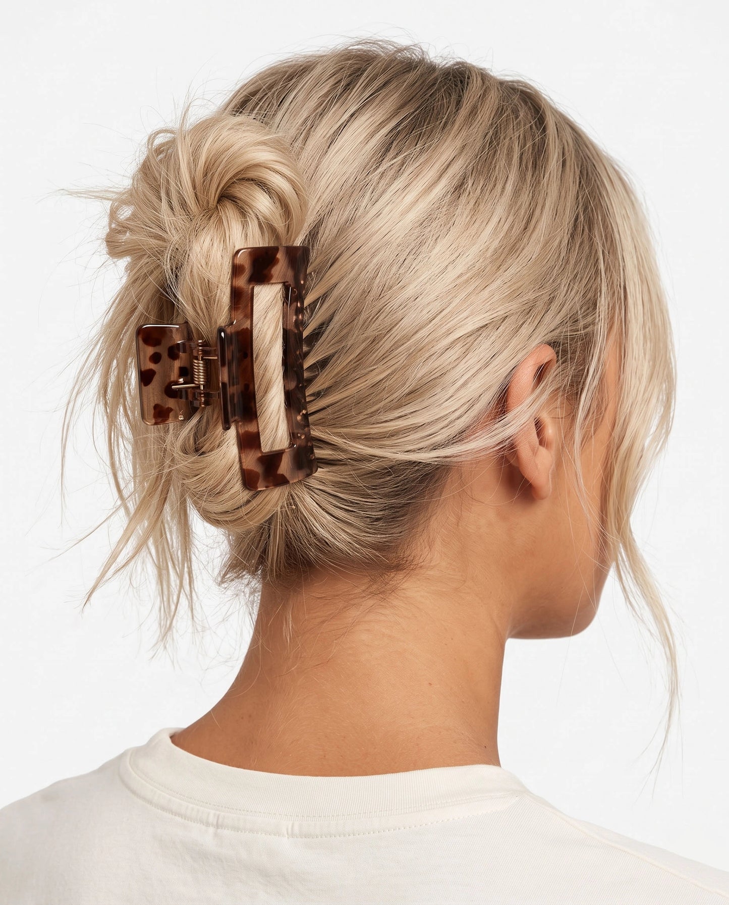 Brown Square Hair Claw Daily Chic Hairclip SP222