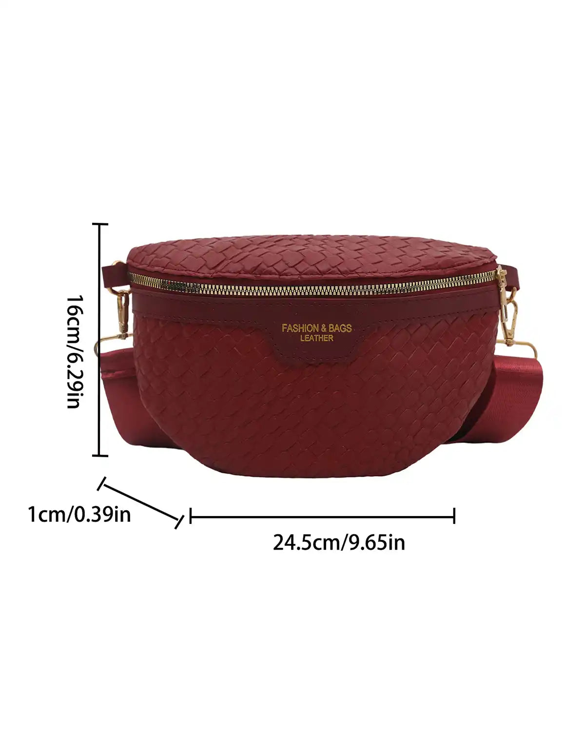 Wholesale Burgundy Woven Fanny Pack SP130