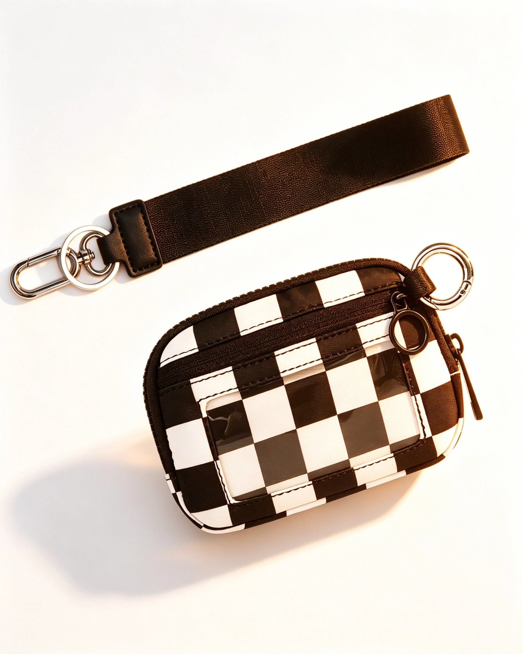 Wholesale Checkerboard Waterproof Ultralight Window Pouch Travel ID Wallet SP156