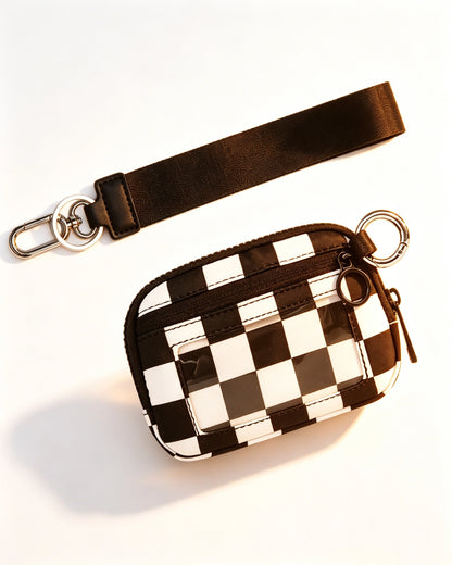 Checkerboard Waterproof Ultralight Window Pouch Travel ID Wallet SP156