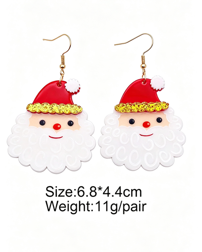 Wholesale Christmas Santa Drop Earrings SP0120