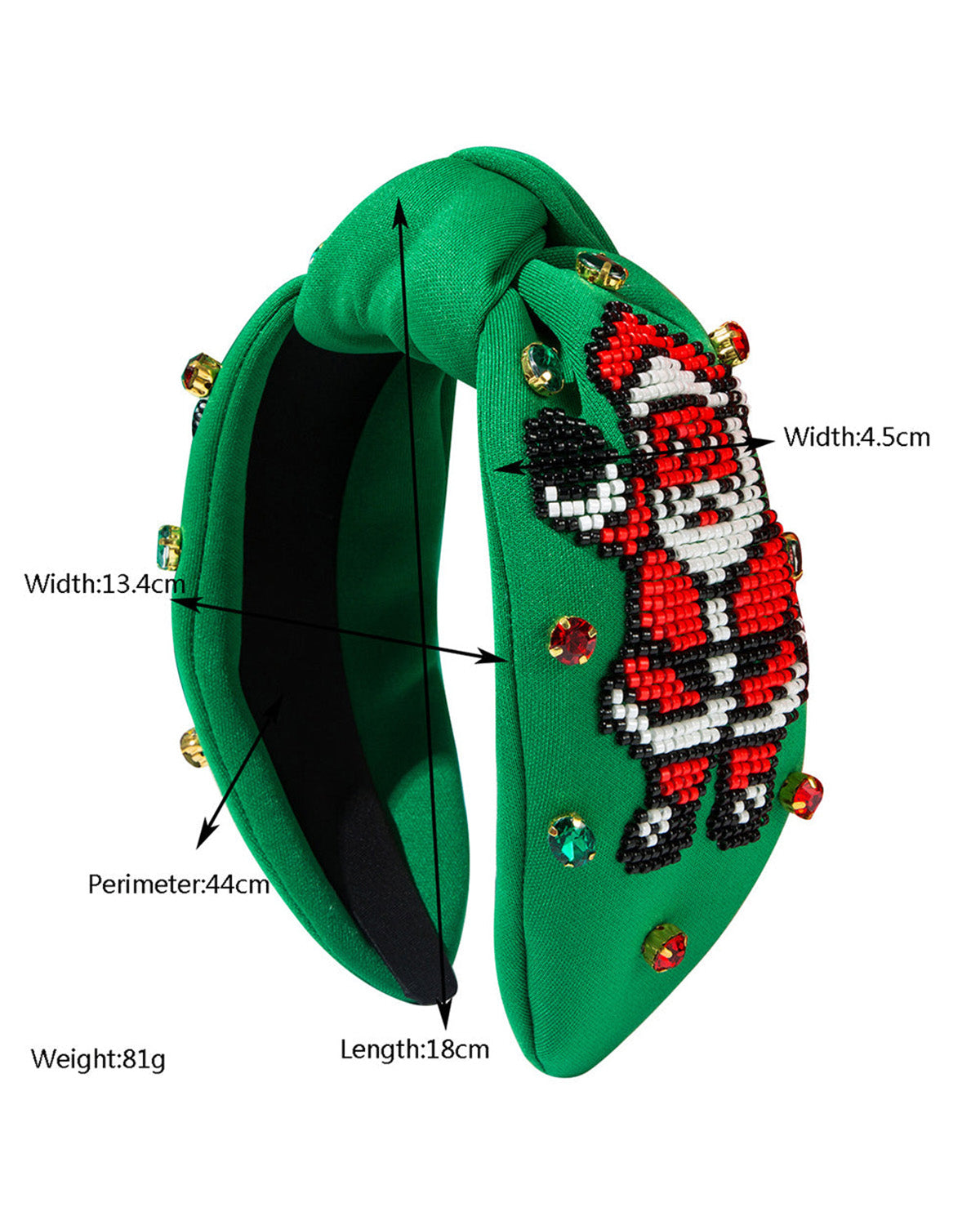 Wholesale Christmas Santa Headband beaded Festives Celebrations Hair Hoop Elastic Headbands For Adults And Kids SP009
