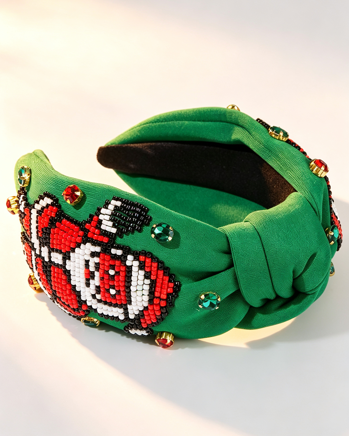 Wholesale Christmas Santa Headband beaded Festives Celebrations Hair Hoop Elastic Headbands For Adults And Kids SP009
