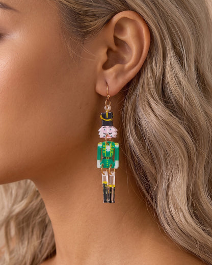 Wholesale Christmas series earrings fashionable and versatile Christmas love elk acrylic earrings  SP014