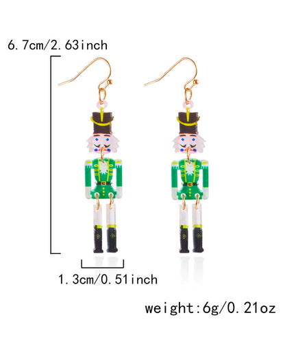 Wholesale Christmas series earrings fashionable and versatile Christmas love elk acrylic earrings  SP014