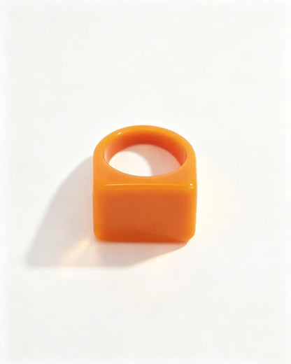 Wholesale Colorful 7Pcs Resin Chunky Rings Party Y2K Jewelry Rings SP106