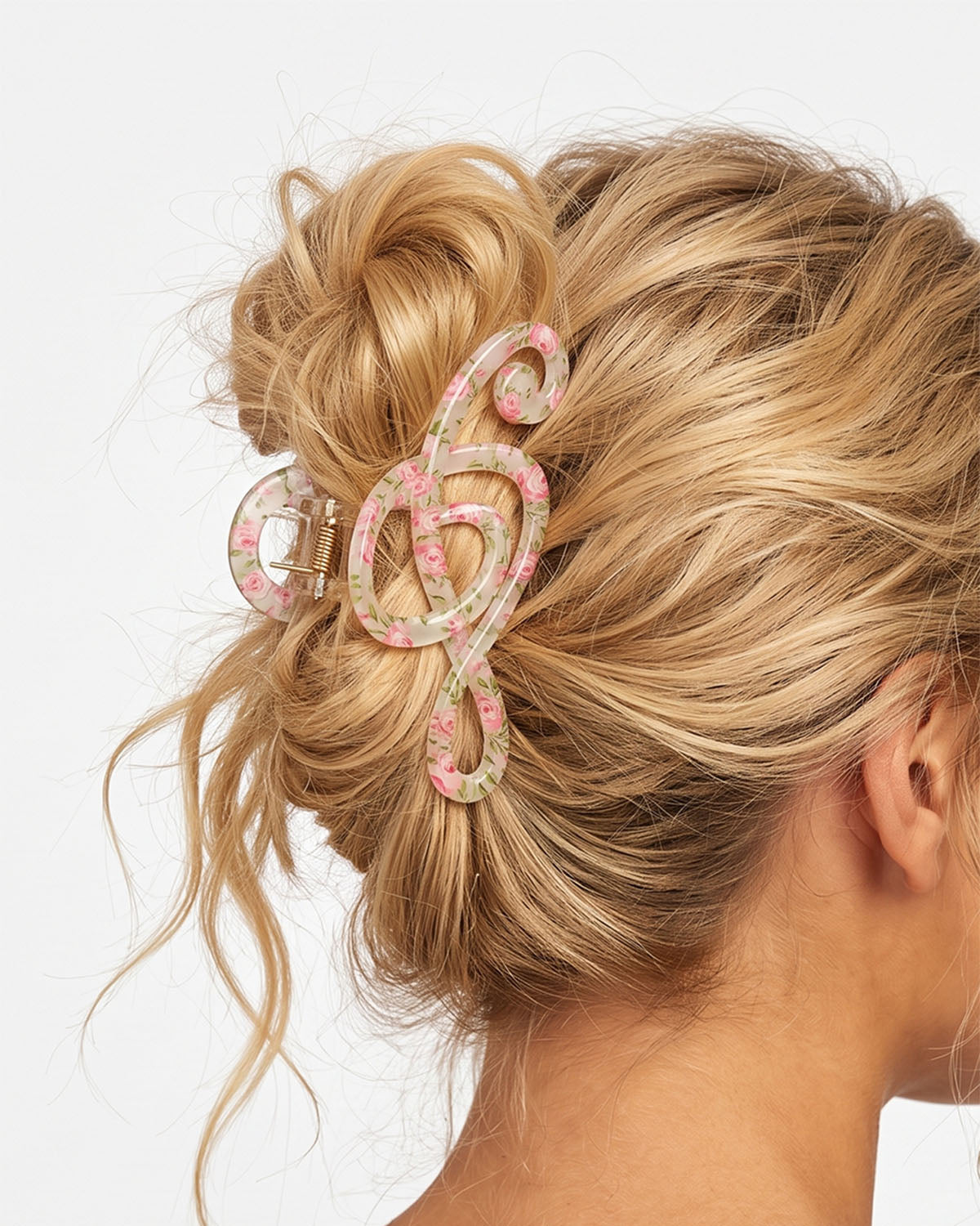 Wholesale Floral Music Note Hair Claw Spring Cottagecore Gift SP089