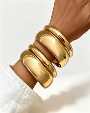 Wholesale Gold 4Pcs Stackable Bangles SP109