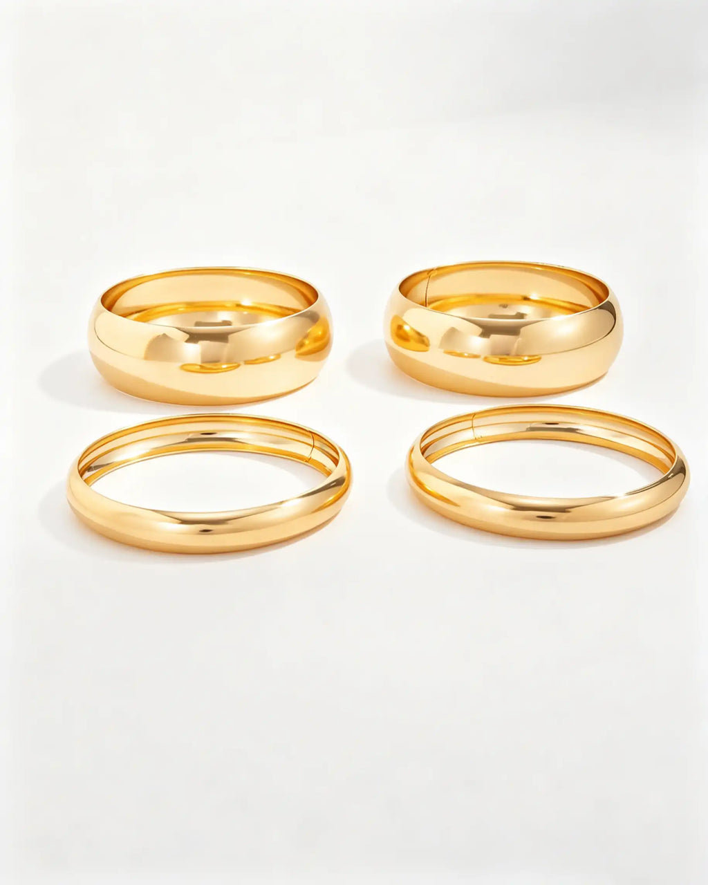Wholesale Gold 4Pcs Stackable Bangles SP109