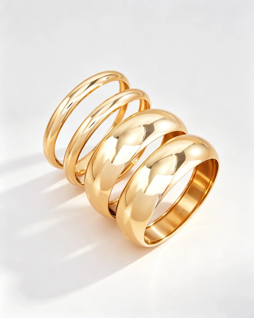 Wholesale Gold 4Pcs Stackable Bangles SP109