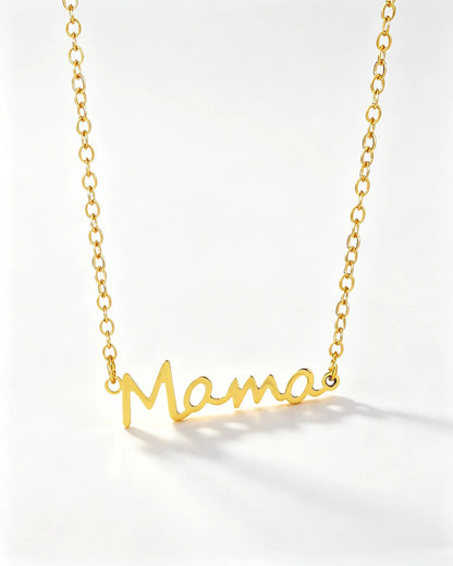 Gold Stainless Mama Necklace Mother's Day Jewelry Gift SP170