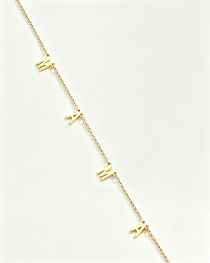 Gold Titanium MAMA Necklace Everyday Gift Jewelry SP171