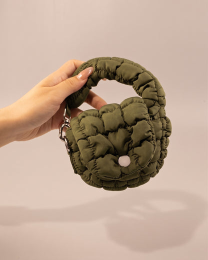 Wholesale Green Puffer Mini Bag Casual Pouch SP251
