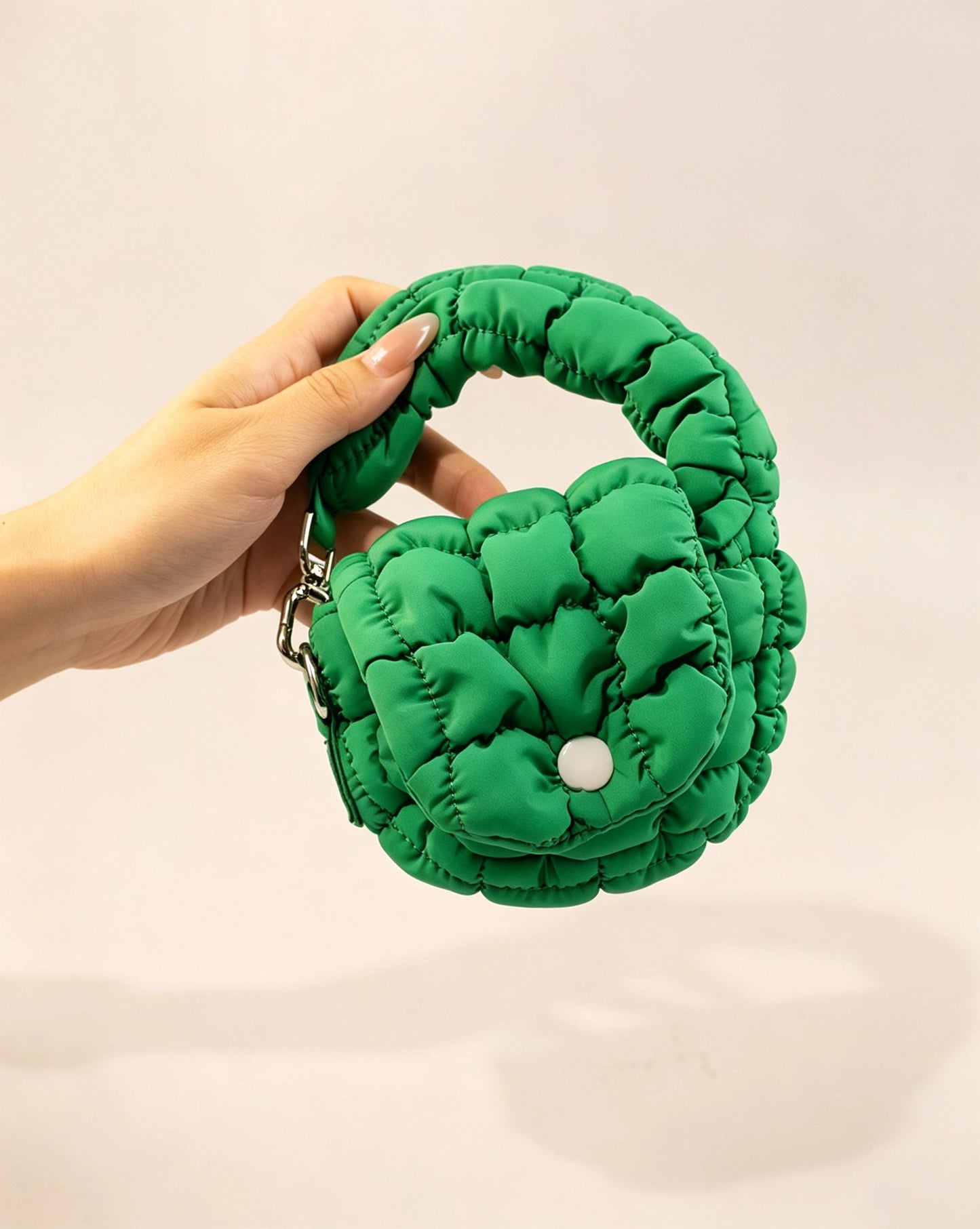 Green Puffer Mini Bag Daily Pouch SP244