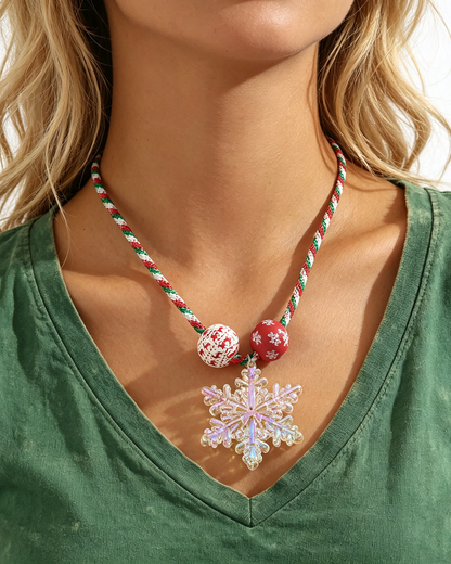 Wholesale Jewelry Alloy Cartoon Snowman Christmas Tree Pendant Necklace SP003