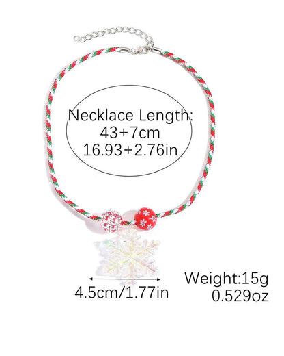 Wholesale Jewelry Alloy Cartoon Snowman Christmas Tree Pendant Necklace SP003