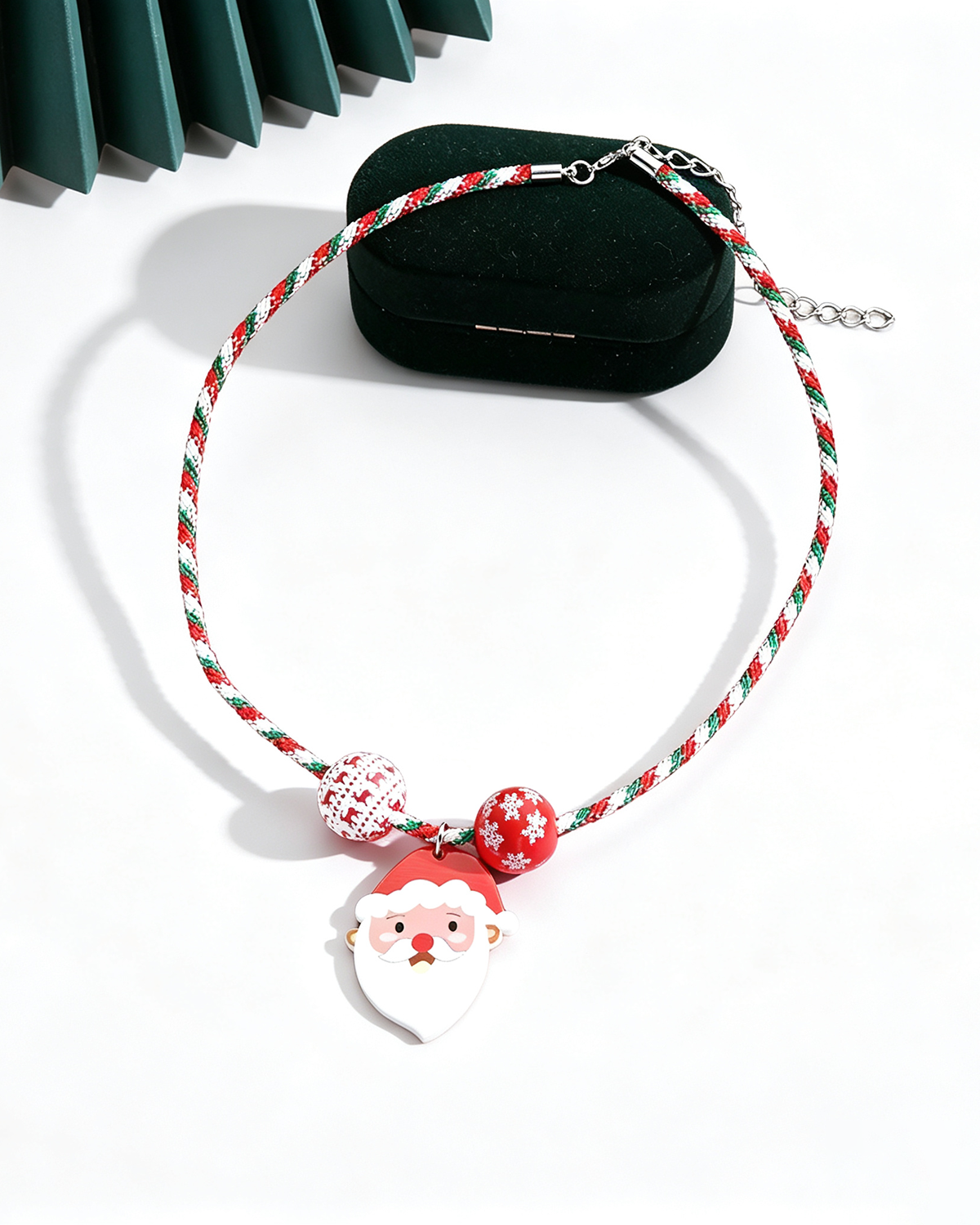 Wholesale Jewelry Alloy Cartoon Snowman Christmas Tree Pendant Necklace SP003