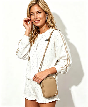 Wholesale Khaki Waterproof Phone Bag Casual Crossbody Purse SP148