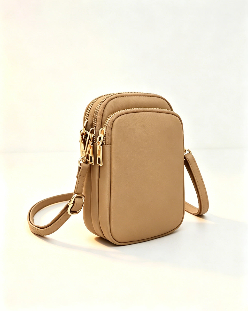 Wholesale Khaki Waterproof Phone Bag Casual Crossbody Purse SP148