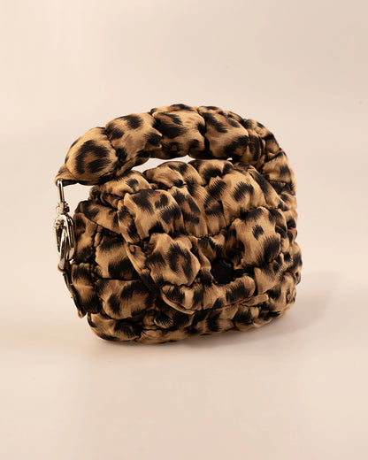 Leopard Puffer Mini Bag Casual Accessory SP243