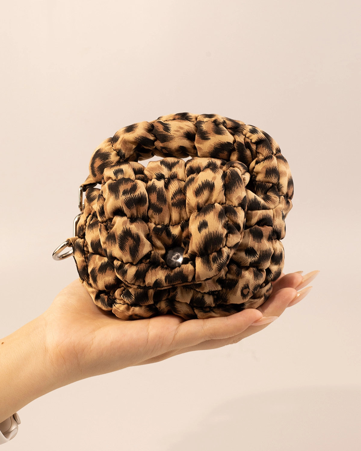 Leopard Puffer Mini Bag Casual Accessory SP243