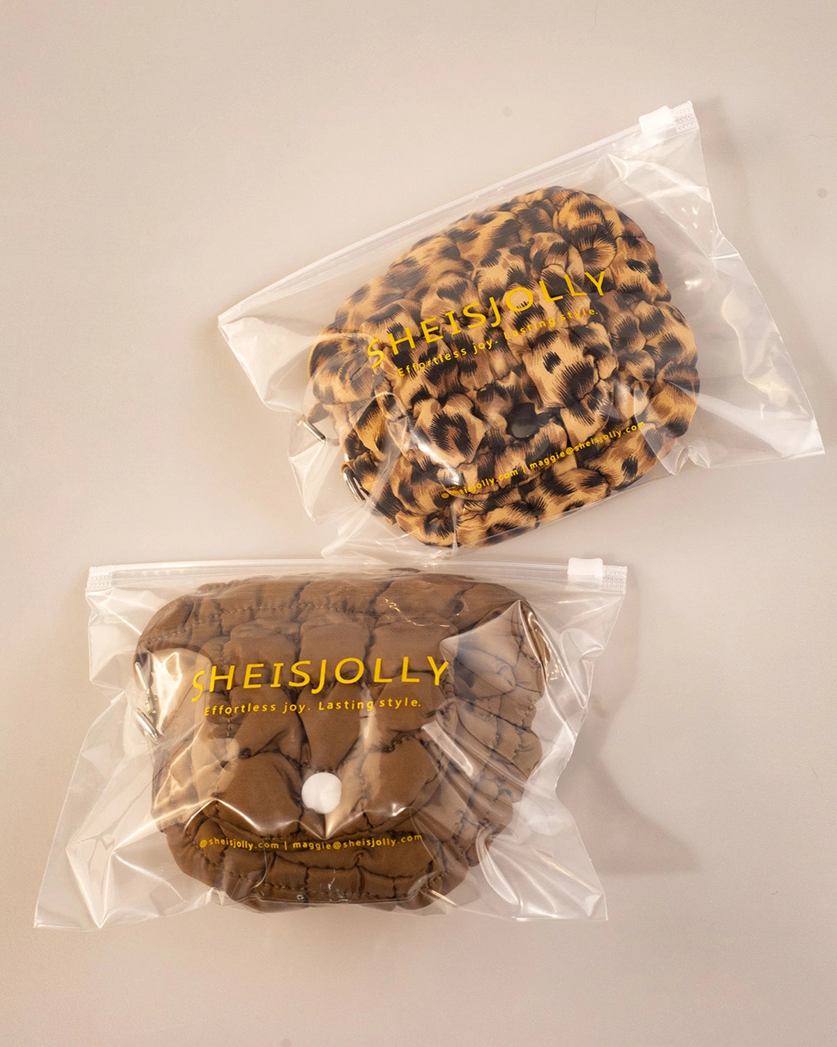 Leopard Puffer Mini Bag Casual Accessory SP243