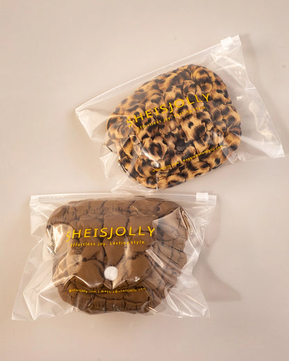 Leopard Puffer Mini Bag Casual Accessory SP243