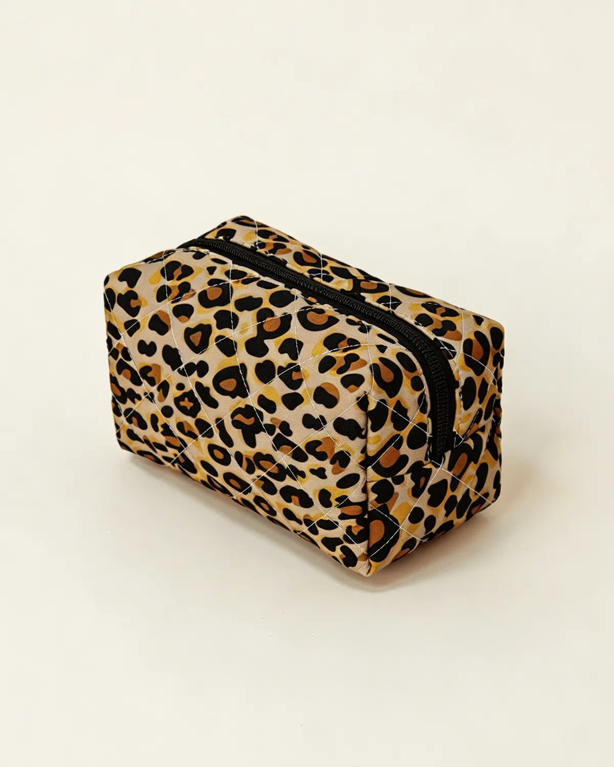 Wholesale Leopard Quilted Makeup Bag Travel Organizer SP267
