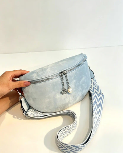 Wholesale Light Blue Pearl Fanny Pack SP126