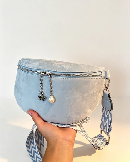 Wholesale Light Blue Pearl Fanny Pack SP126