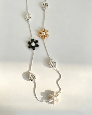 Wholesale Mixed Floral Beaded Long Necklace Vacation Boho Jewelry SP098